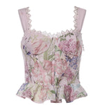 Top Floret in cotone 266101 PINK CHARO RUIZ 