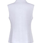 Gilet doppiopetto in lino 80AAP535 N0750003 GENNY 