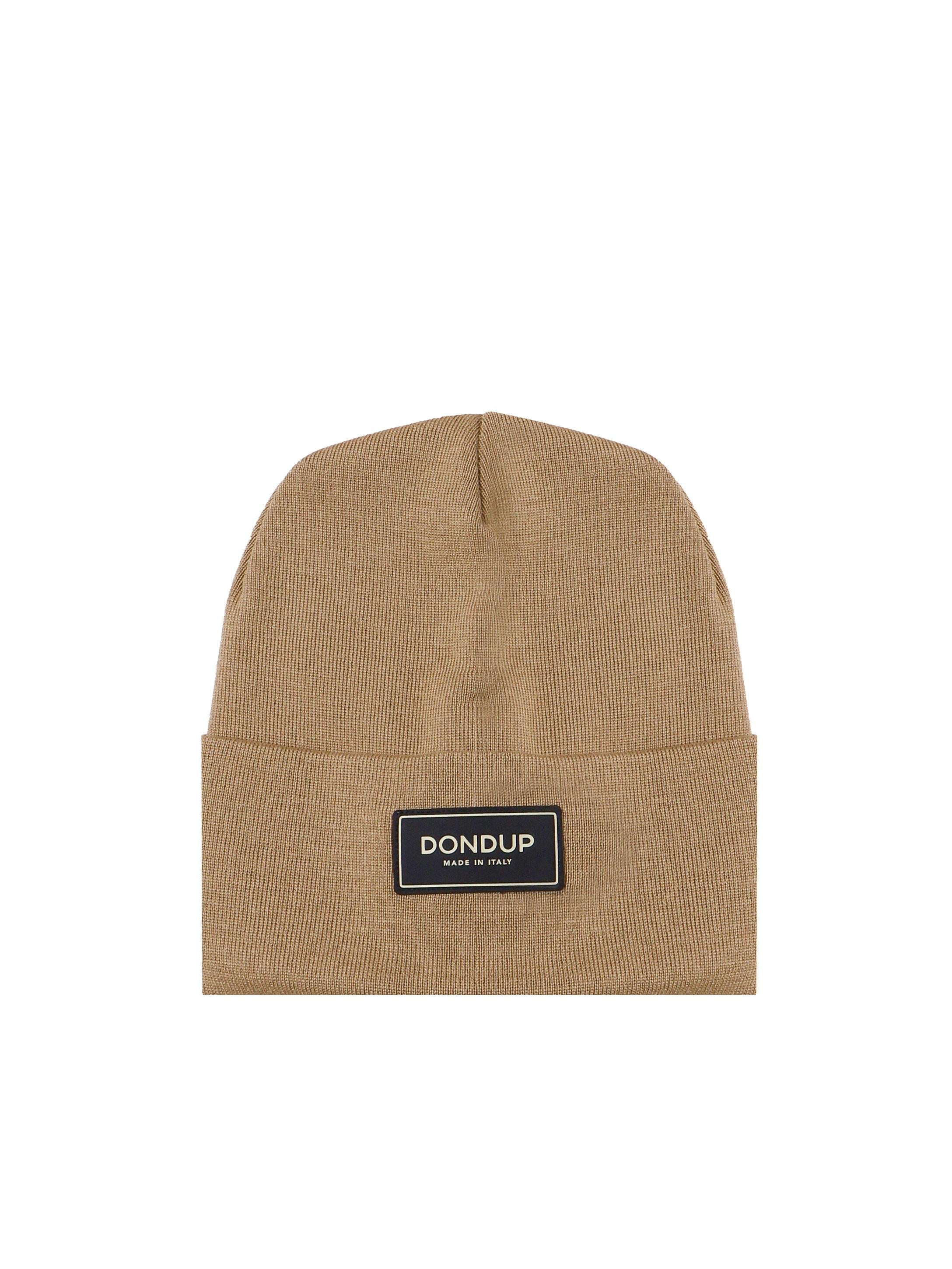 Beanie Logo in misto lana<BR/> UQ063 Y00474UXXX026 DONDUP 