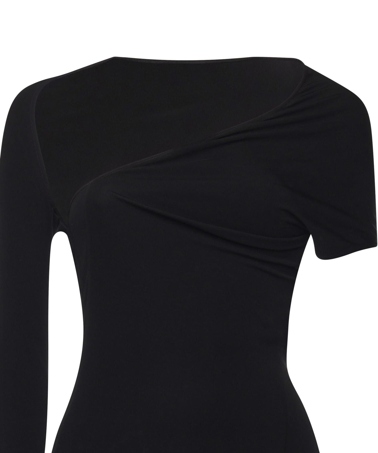 Abito lungo asimmetrico in jersey 425JR0735JS0145 9999 COURREGES 