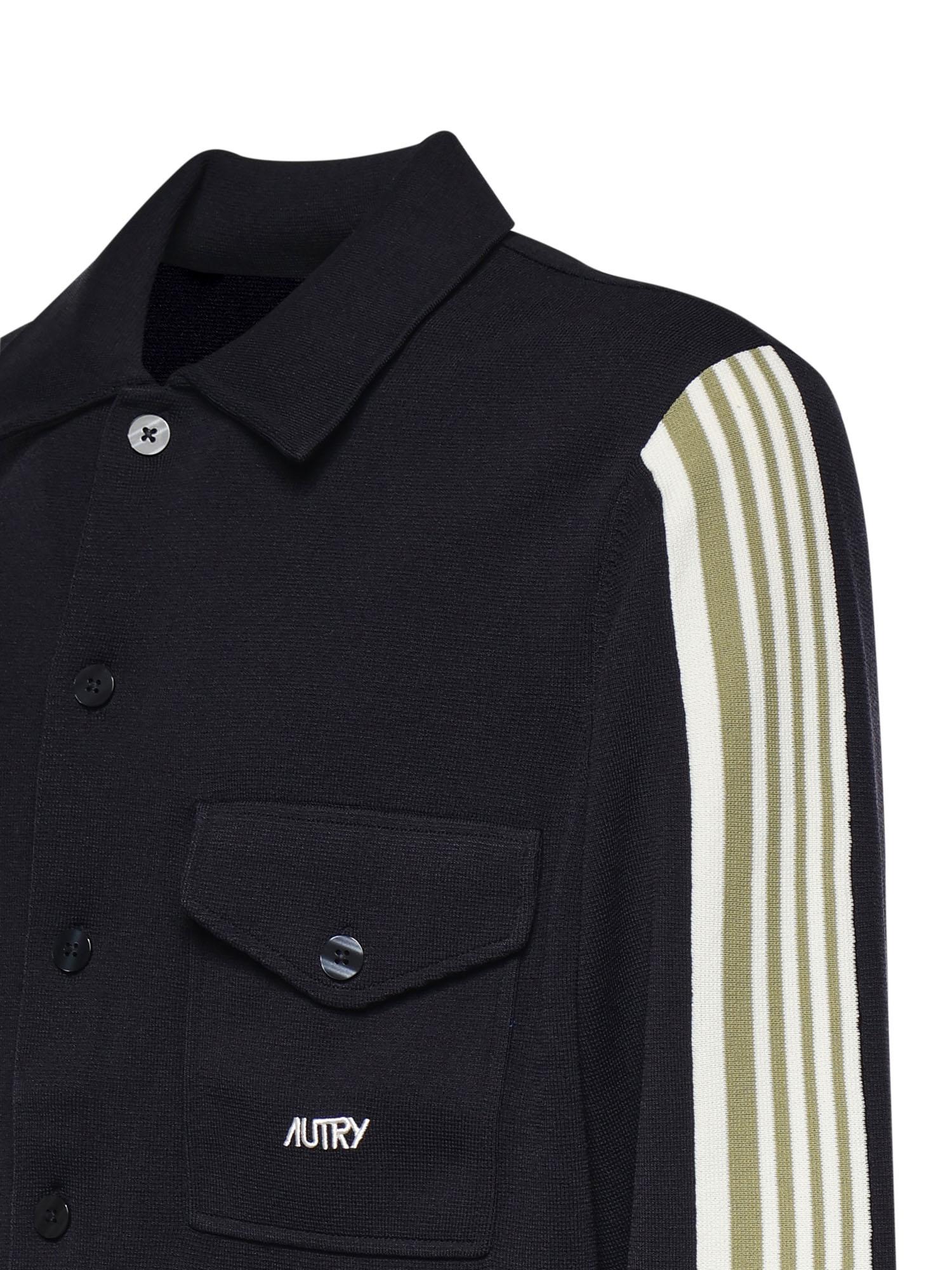 Overshirt in maglia di viscosa con logo JAPM 026B AUTRY 