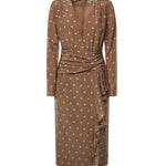 Abito a pois con volant FABX4109F4655 1885 ALESSANDRA RICH 