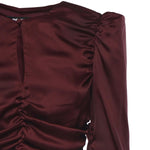 Top in chiffon arricciato 114981 2734 ROTATE 