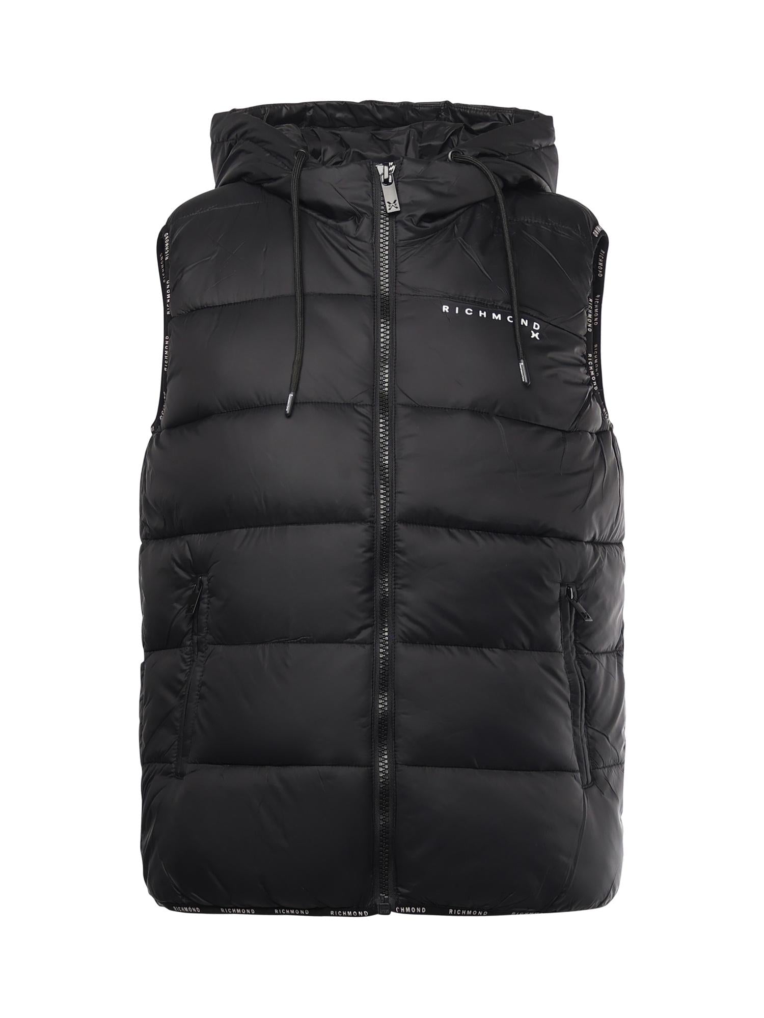 Gilet imbottito in nylon UMA25160PI BLACK RICHMOND X 