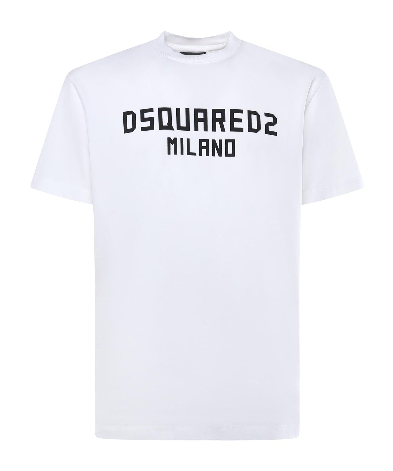 T-shirt in jersey con logo S74GD1520 D20106100 DSQUARED2 