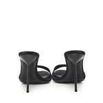 Mules Lidia in raso PX836XTSAT BLACK PARIS TEXAS 