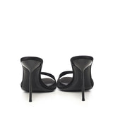 Mules Lidia in raso PX836XTSAT BLACK PARIS TEXAS 