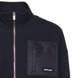 Felpa in cotone con zip MJLA09 18TPF0008 MIU MIU 