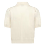 Maglia stile polo con logo 105450 A2Q9Z13 PINKO 