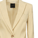 Blazer monopetto in lino 105057 A0IMC23 PINKO 