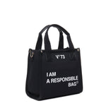 Borsa tote Responsability in canvas e ecopelle 73BS6AF02 RESPONSIBILITY BISNERO V° 73 