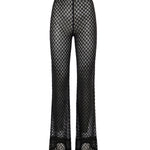 Pantaloni flare in viscosa lamé lavorazione raschel MC25SI00 BR014RS91RE MISSONI 
