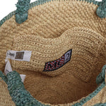 Borsa Marcy medium in raffia con logo MARR002 00221L MC2 SAINT BARTH 