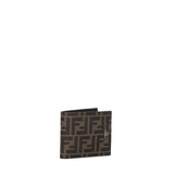 Portafoglio Bi-fold FF jacquard in tessuto 7M0169 ALWKF0L3T FENDI 