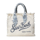 Borsa Vanity in canvas con twill removibile VANI045 09243L MC2 SAINT BARTH 