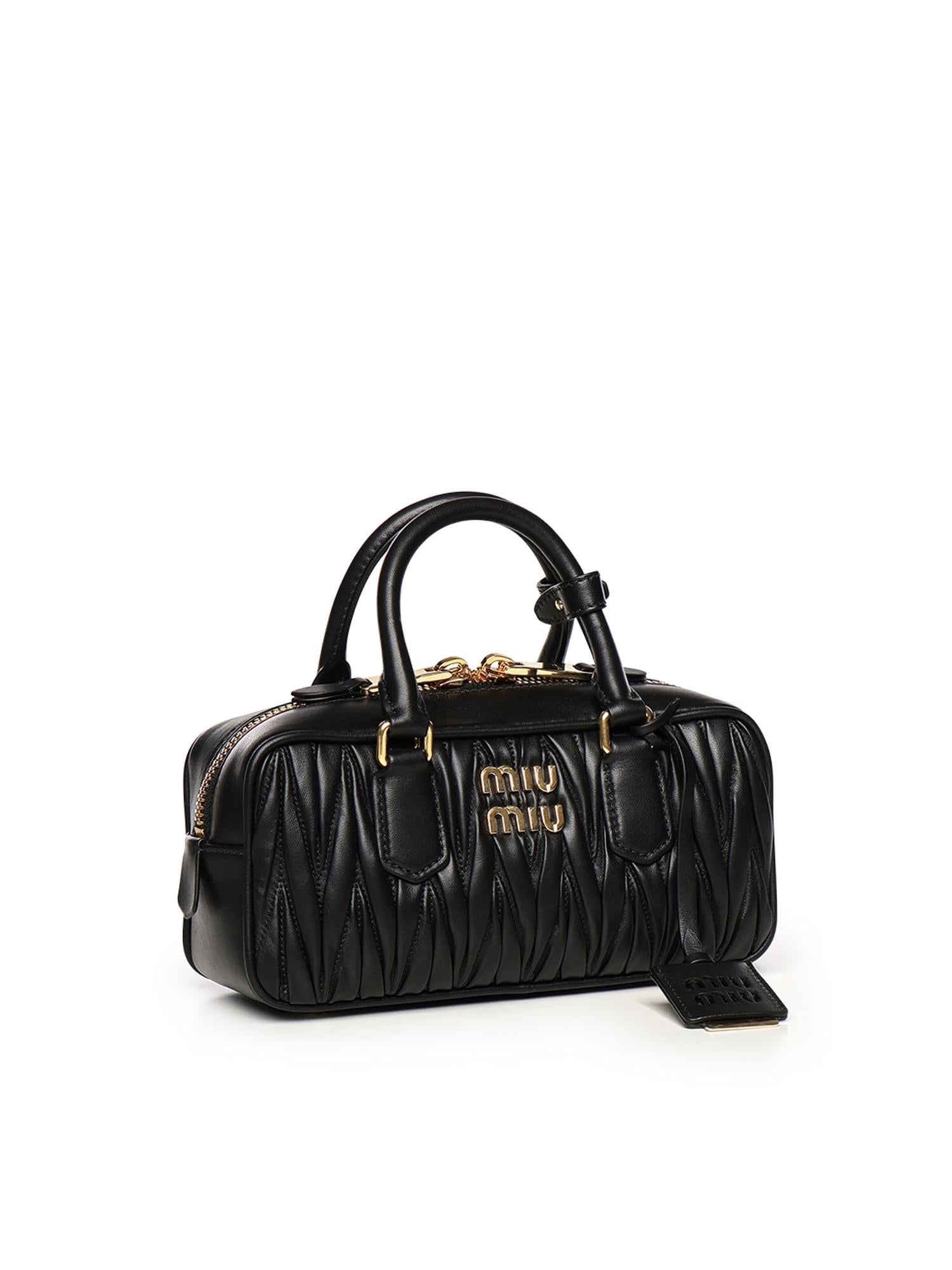 Borsa Arcadie in nappa matelassé 5BB142 AN88F0002 MIU MIU 