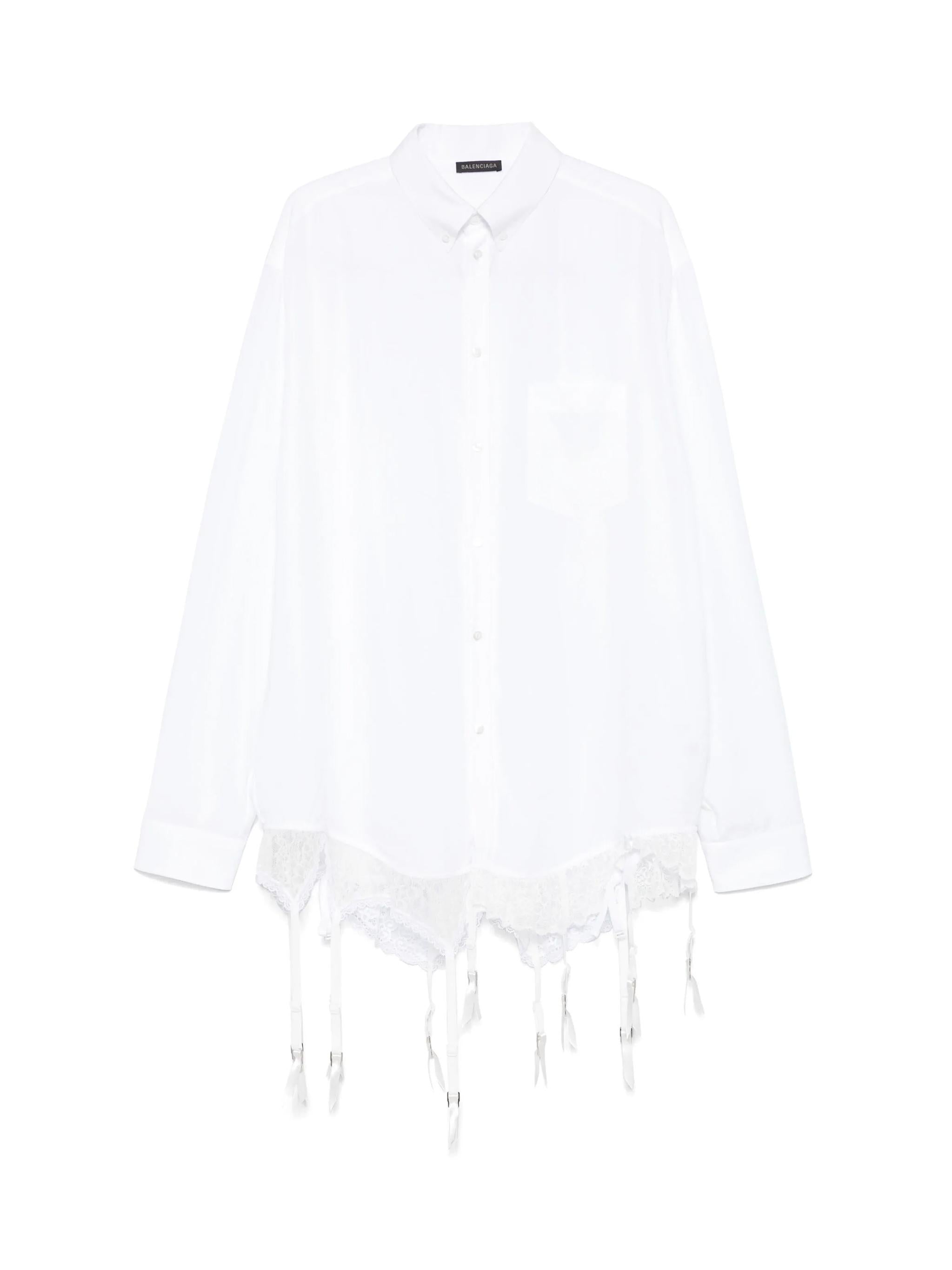 Camicia Lingerie in popeline di lyocell 831656 TRO379000 BALENCIAGA 