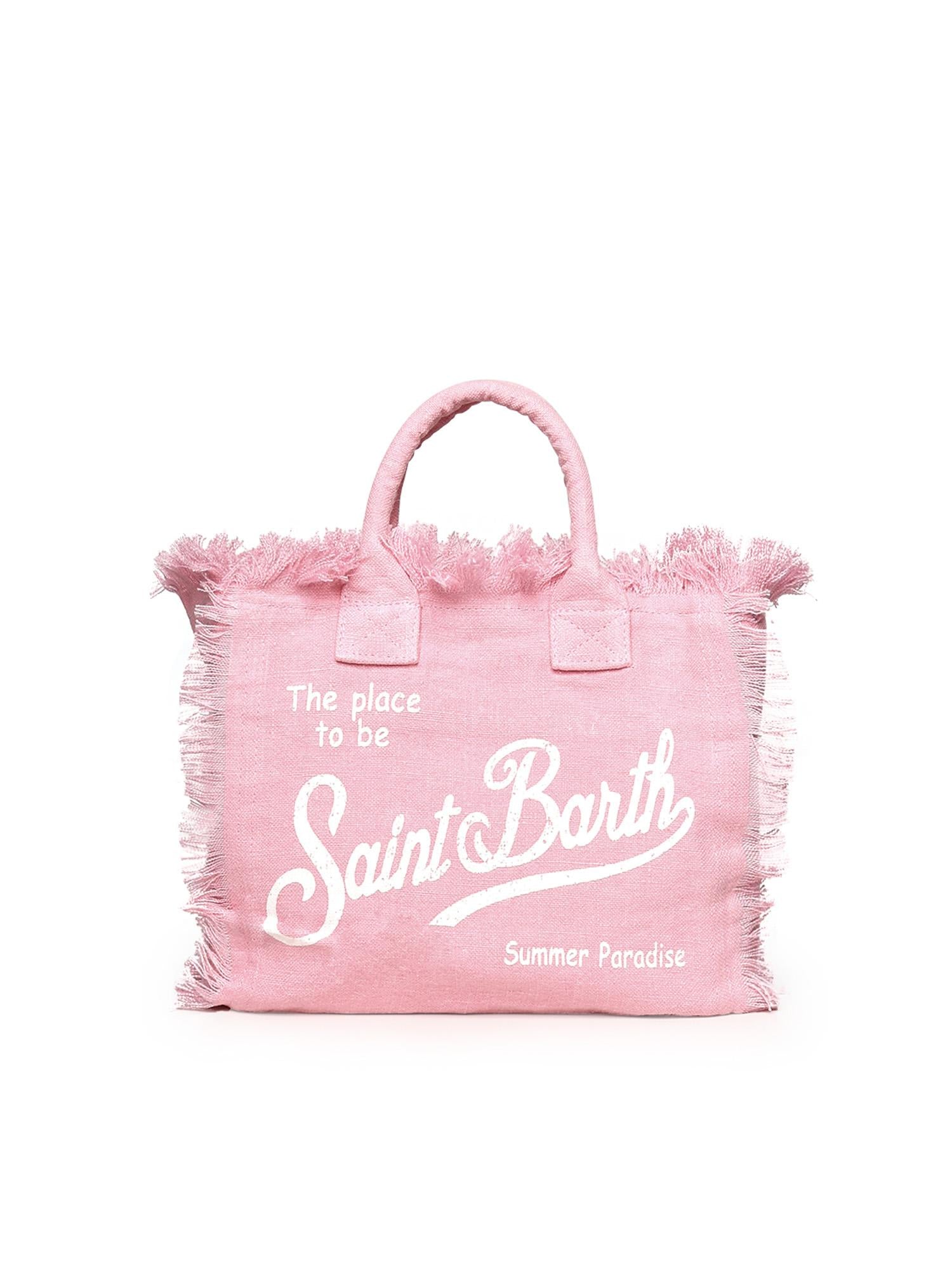 Borsa Colette in lino con logo COL0018 00142L MC2 SAINT BARTH 