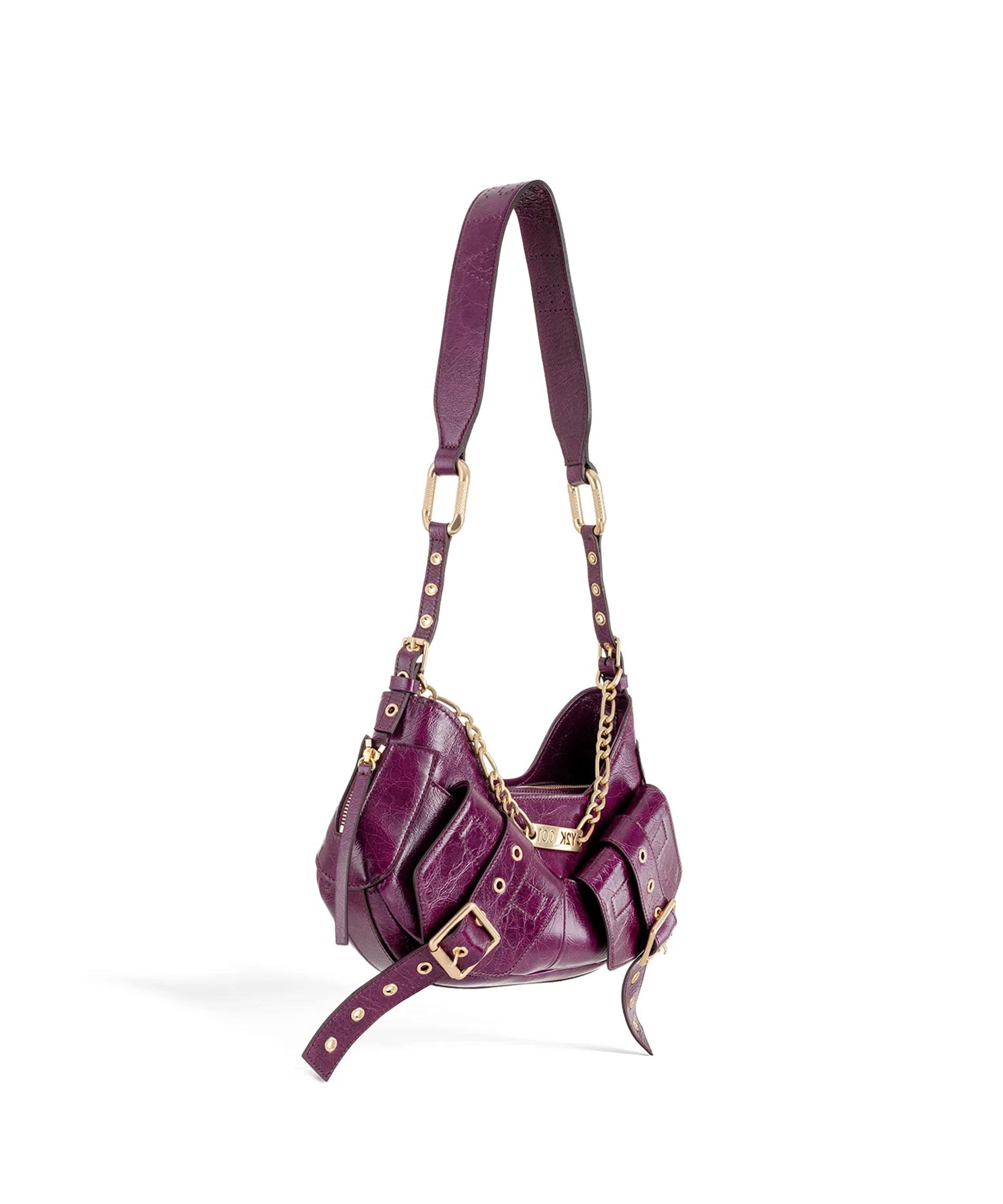 Borsa a spalla Y2K.001<BR/> FBBP70001WSH -UVA/ORO BIASIA 