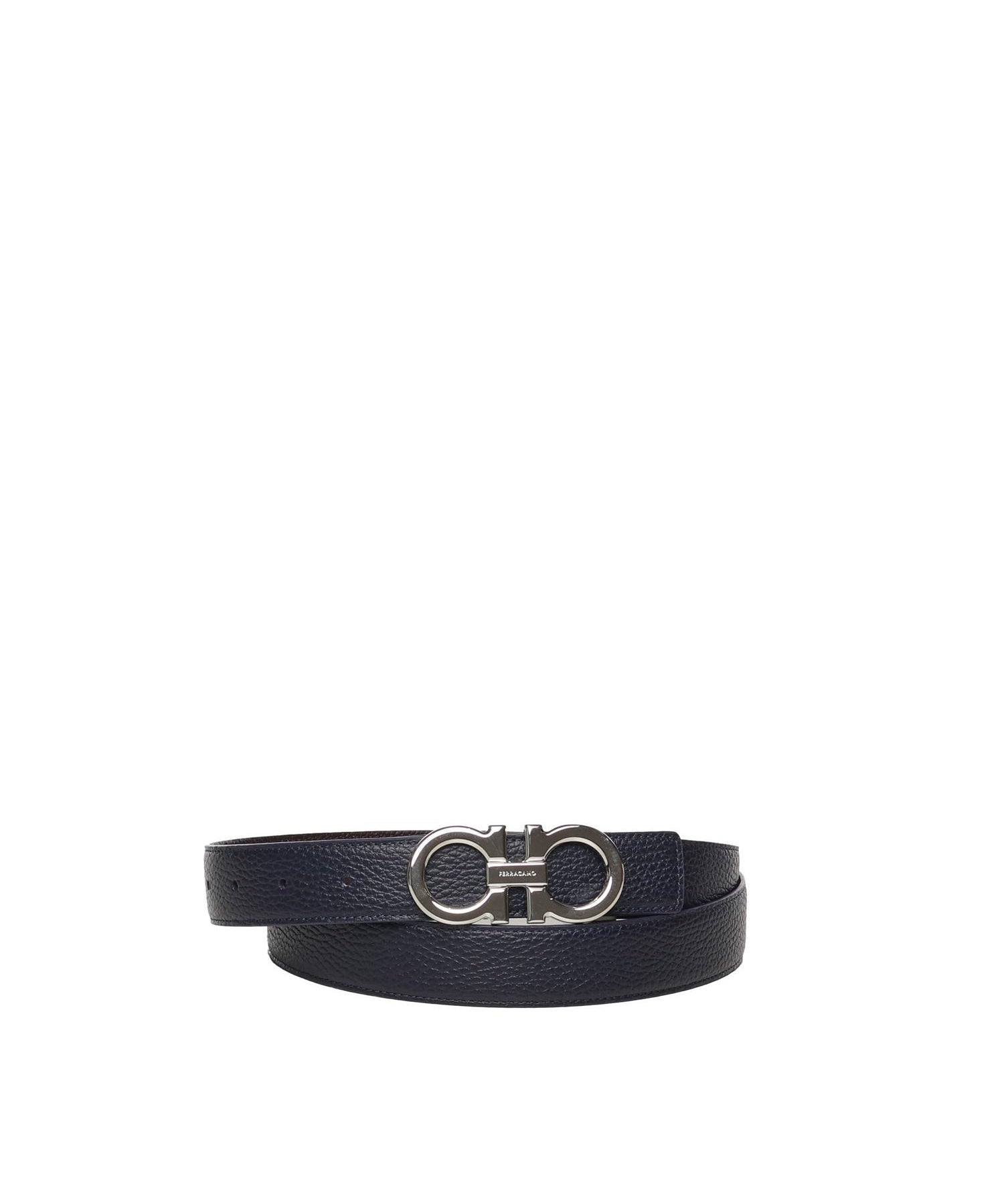 Cintura Gancini in pelle<BR/> 670428 780487002 FERRAGAMO 