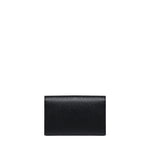 Portafoglio con catena Uptown in pelle goffrata grain de poudre 607788 1GF0J1000 SAINT LAURENT 