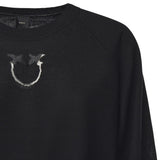 Maglia con logo in lana<BR/> 105417 A18MZ99 PINKO 