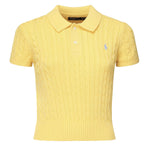 Polo cropped a trecce<BR/> 211972118 001 POLO RALPH LAUREN 