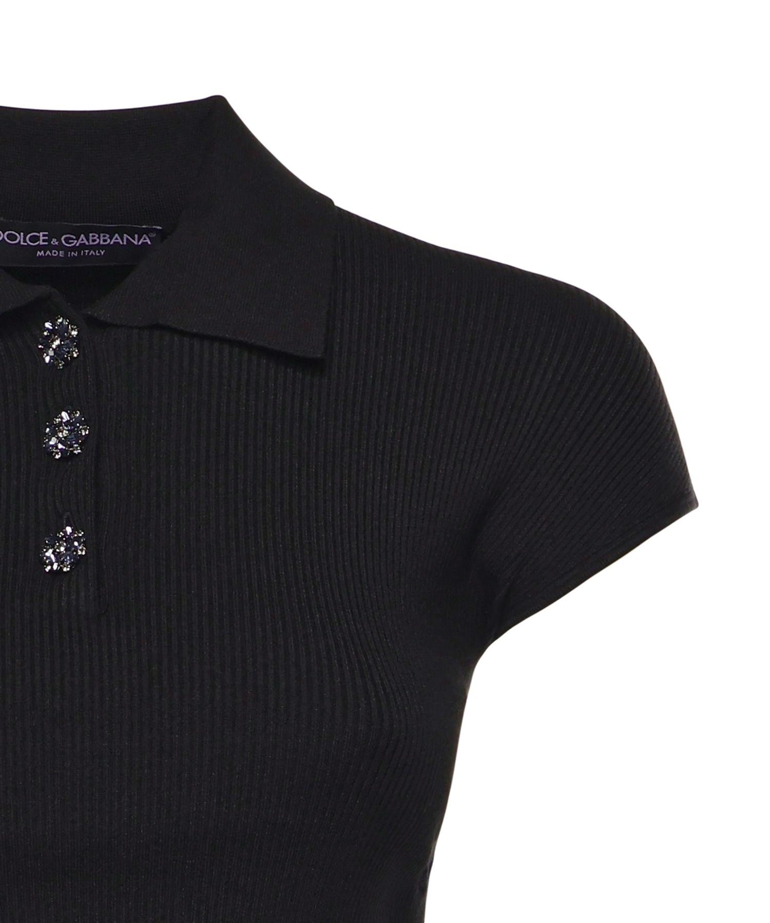 Polo a coste FXZ41Z JFMHGN0000 DOLCE & GABBANA 