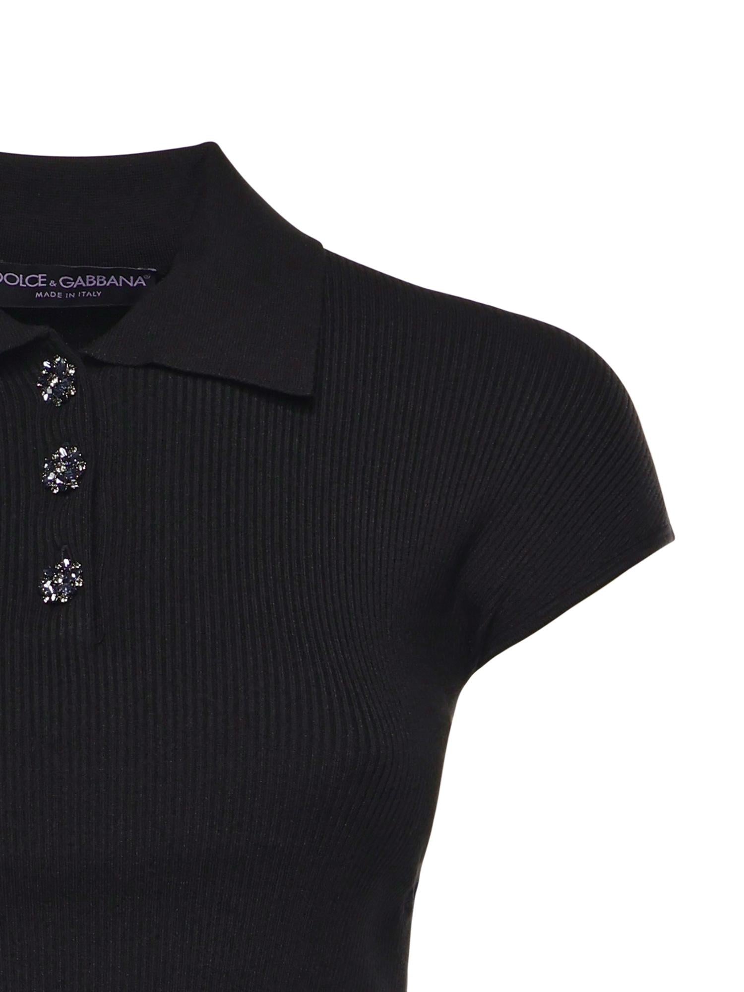 Polo a coste FXZ41Z JFMHGN0000 DOLCE & GABBANA 
