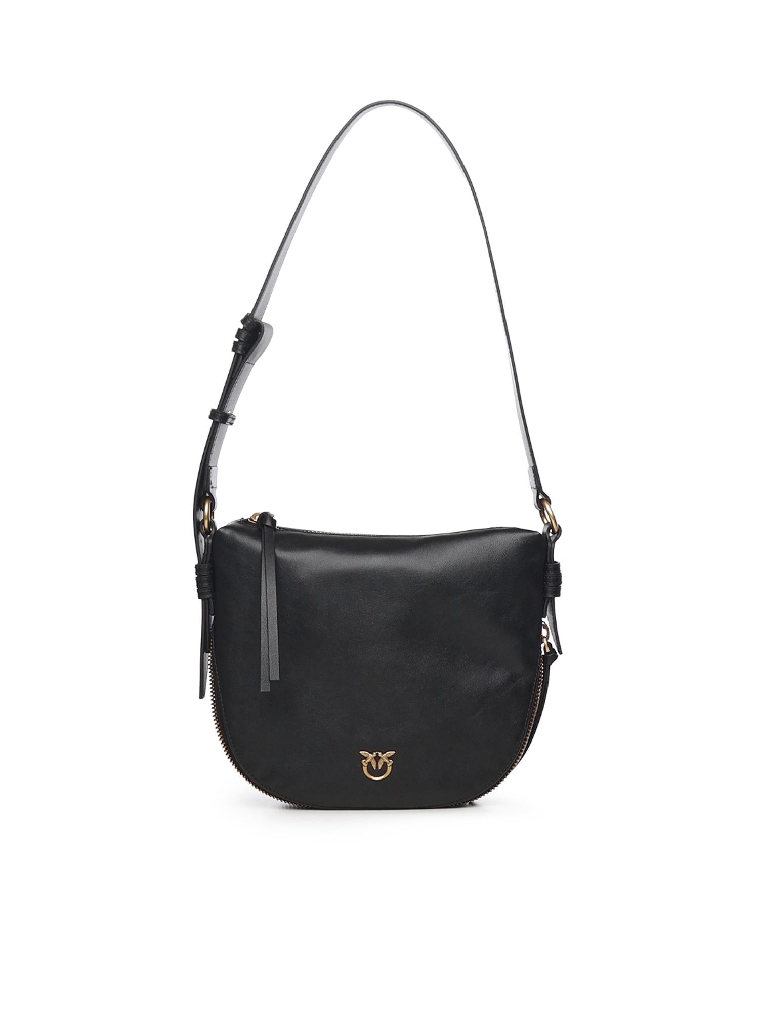 Borsa hobo a spalla piccola in pelle 105332 A0QOZ99Q PINKO 