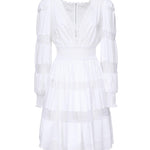 Abito in cotone con inserti in pizzo F6ZD6T FU5UBW0800 DOLCE & GABBANA 
