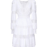 Abito in cotone con inserti in pizzo F6ZD6T FU5UBW0800 DOLCE & GABBANA 