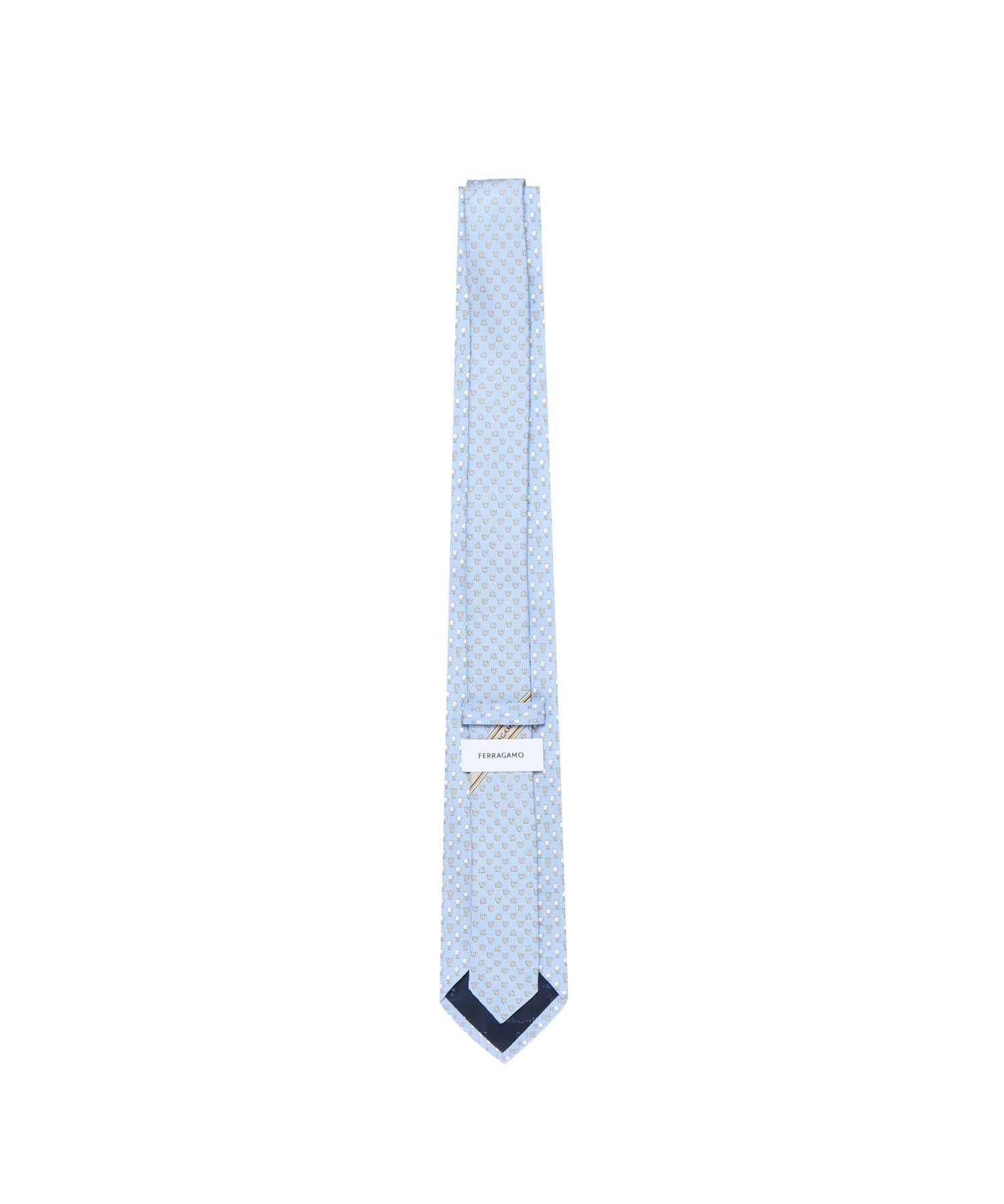Cravatta in seta stampa Golf 351280 784521003 FERRAGAMO 