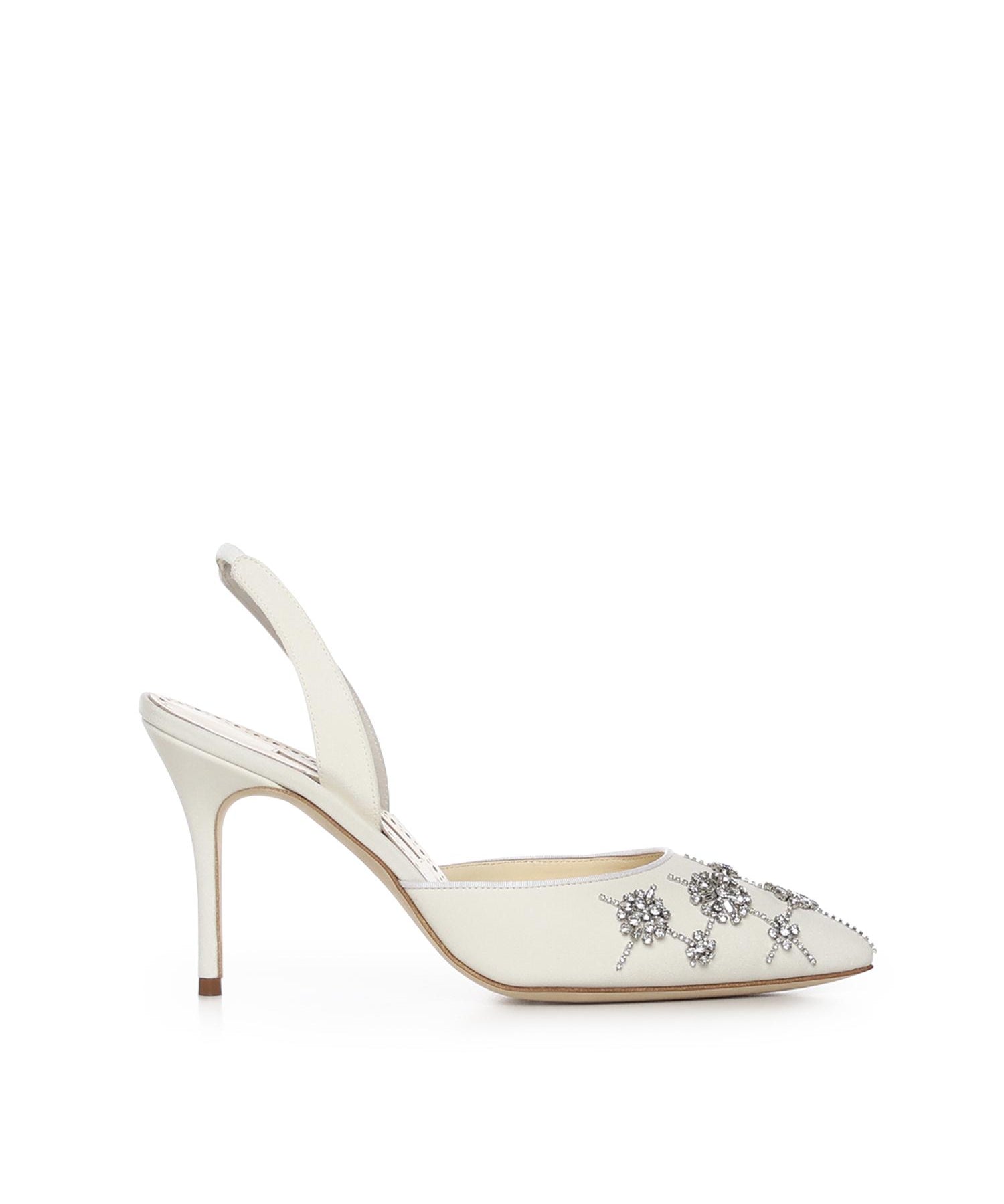 Décolleté Ralyne in crepe de chine 4252060 1205 MANOLO BLAHNIK 