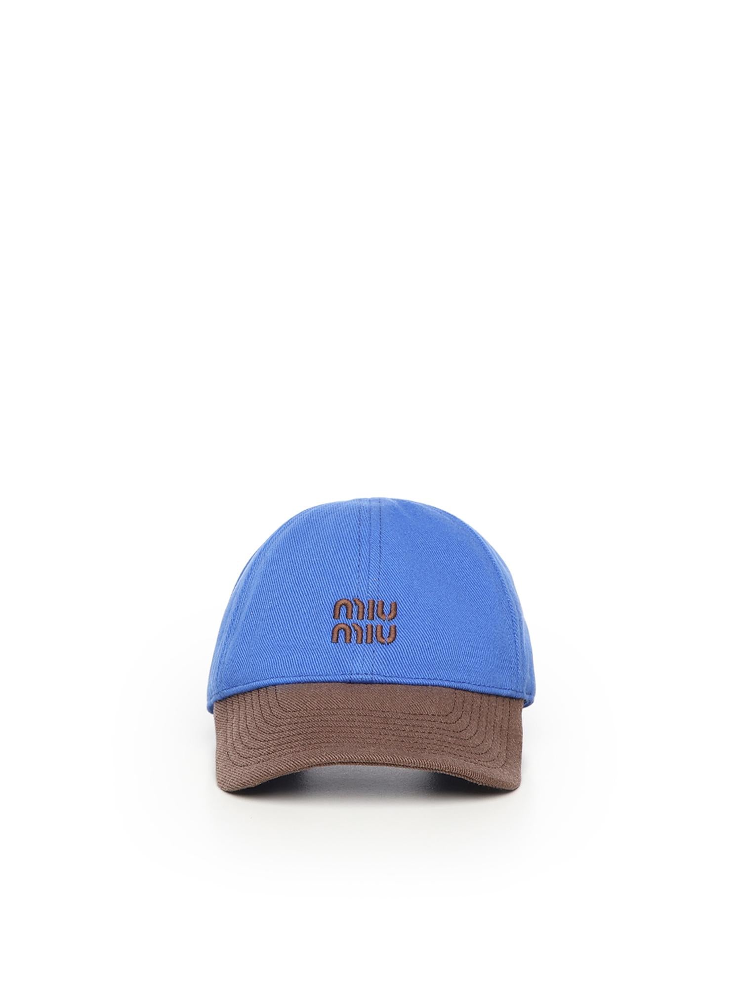 Cappello da baseball in drill 5HC369 2CWCF0IX2 MIU MIU 