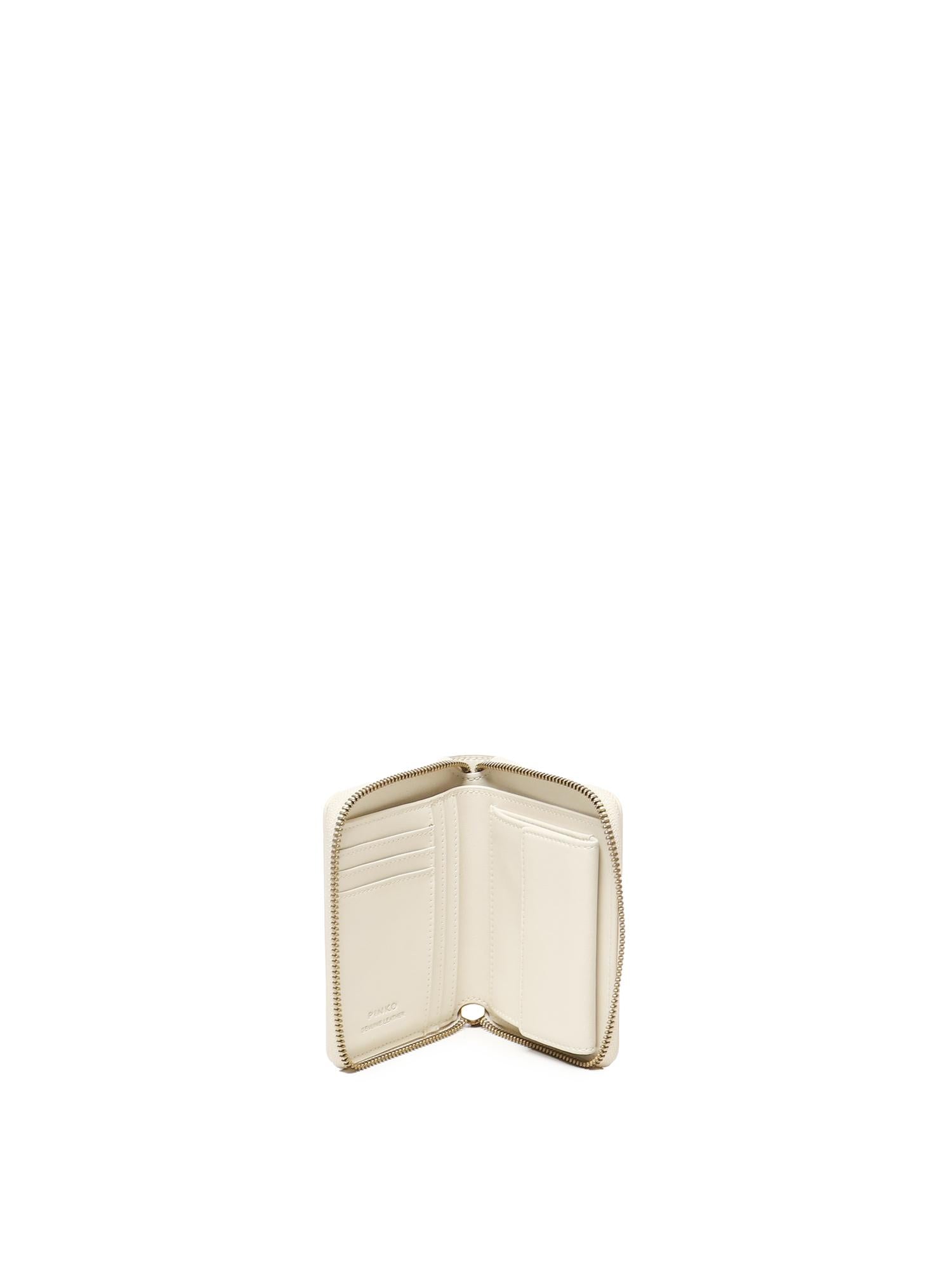 Portafoglio quadrato zip-around 100249 A0F1Z14Q PINKO 