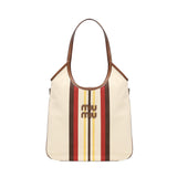 Borsa IVY in canvas e pelle 5BG231 2IBCF061W MIU MIU 