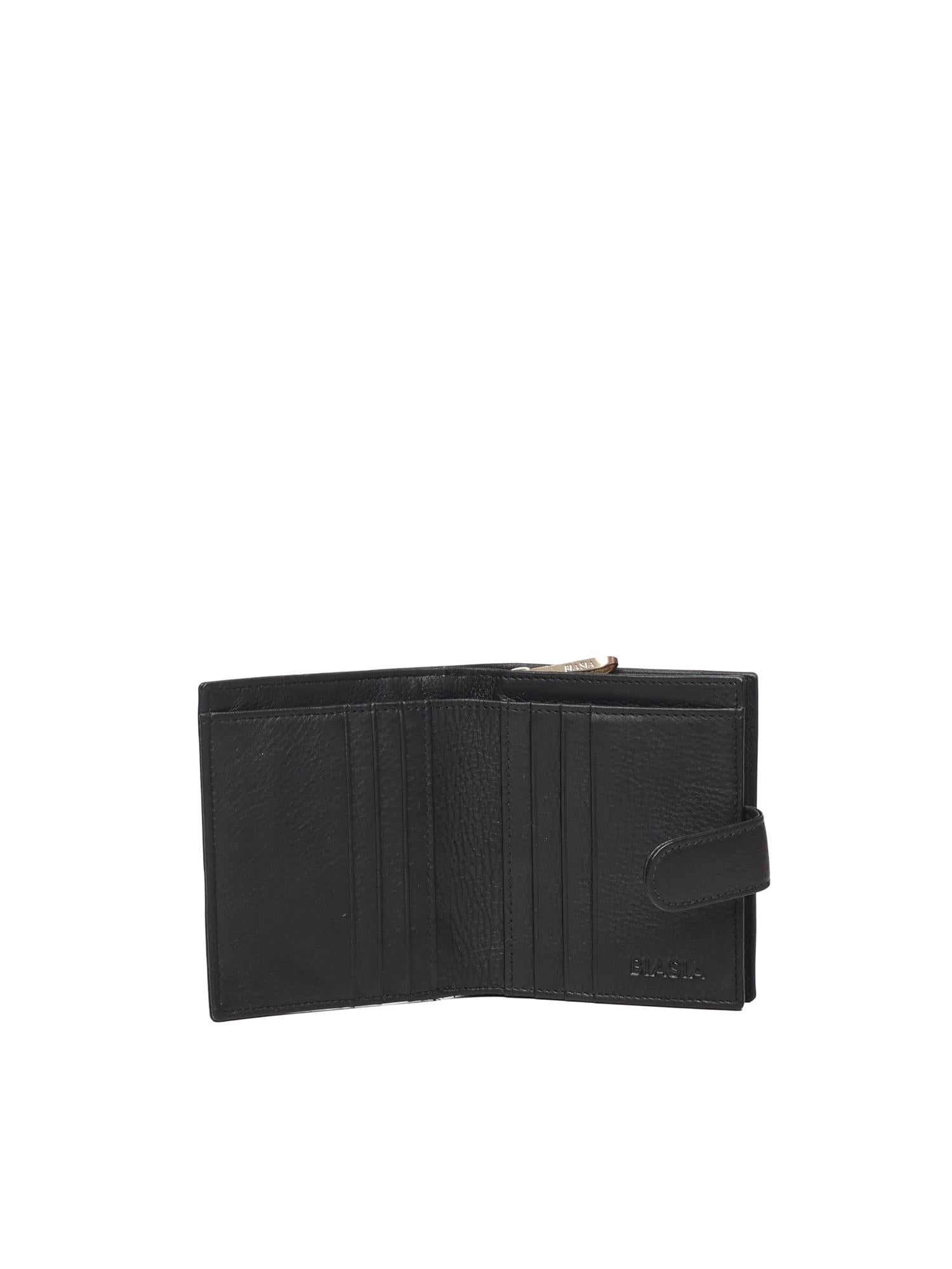 Portafoglio con logo in pelle BIPP9FF215 NERO BIASIA 