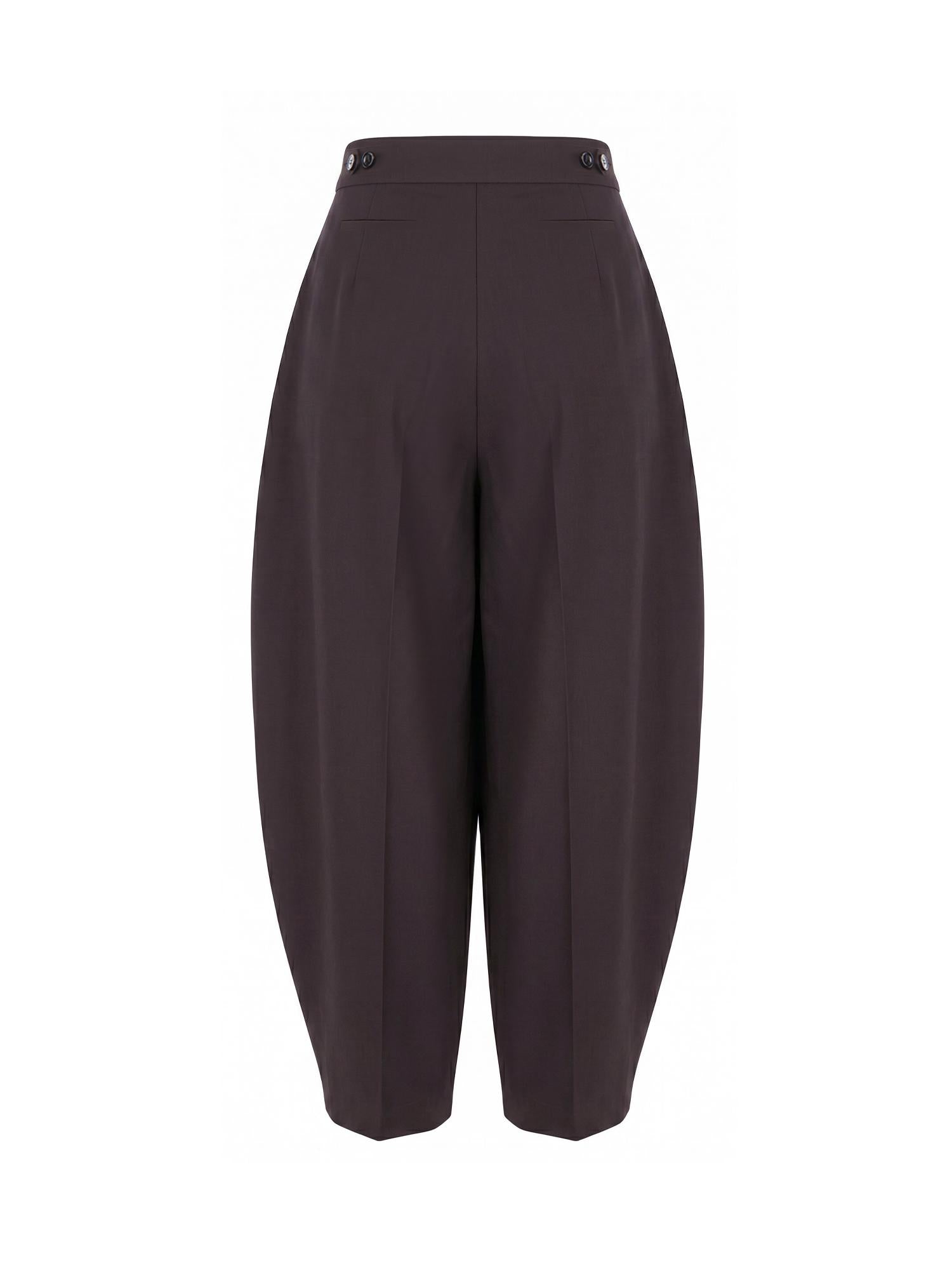 Pantaloni in popeline effetto carta AA9P1359W144C 413 ALAIA 