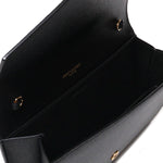 Portafoglio con catena Uptown in pelle goffrata grain de poudre 607788 1GF0J1000 SAINT LAURENT 