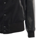 Bomber Varsity in nappa e tessuto VARSITY NAPPANERO GIULIANO GALIANO 