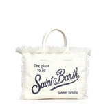 Borsa Colette in lino con logo COL0018 00405L MC2 SAINT BARTH 