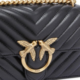Borsa piccola a tracolla Love Bag One Chevron 100074 A0GKZ99Q PINKO 