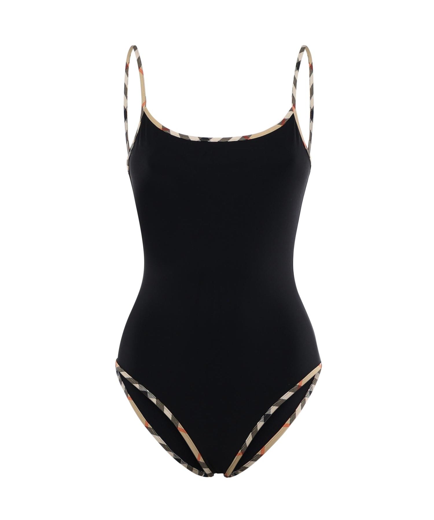 Costume da bagno con finiture Check 8118807 A1189 BURBERRY 