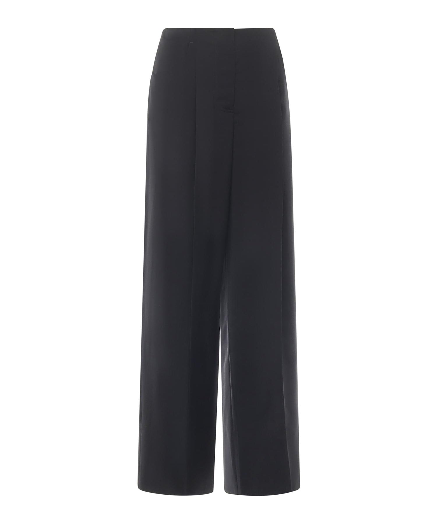 Pantaloni wide leg in lana e mohair FR6655 AQ3HF0GME FENDI 