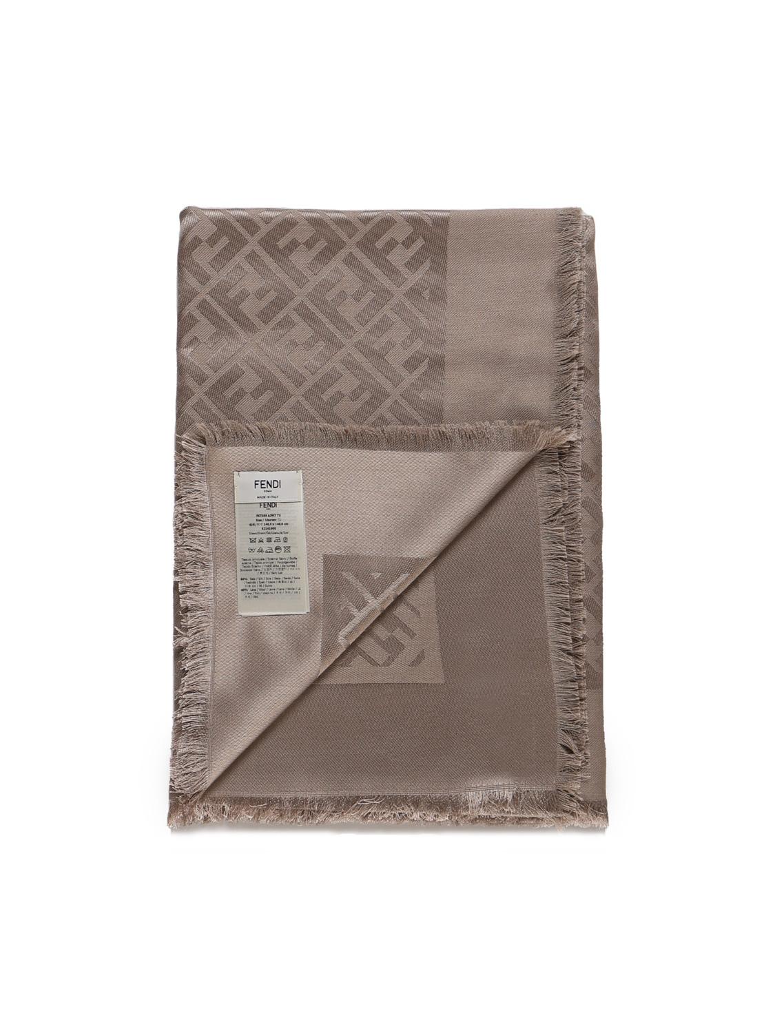 Scialle in seta e lana FF Jacquard FXT069 AJW7F1N3T FENDI 