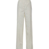 Pantaloni pigiama in popeline riga MP1829 180UF0061 MIU MIU 