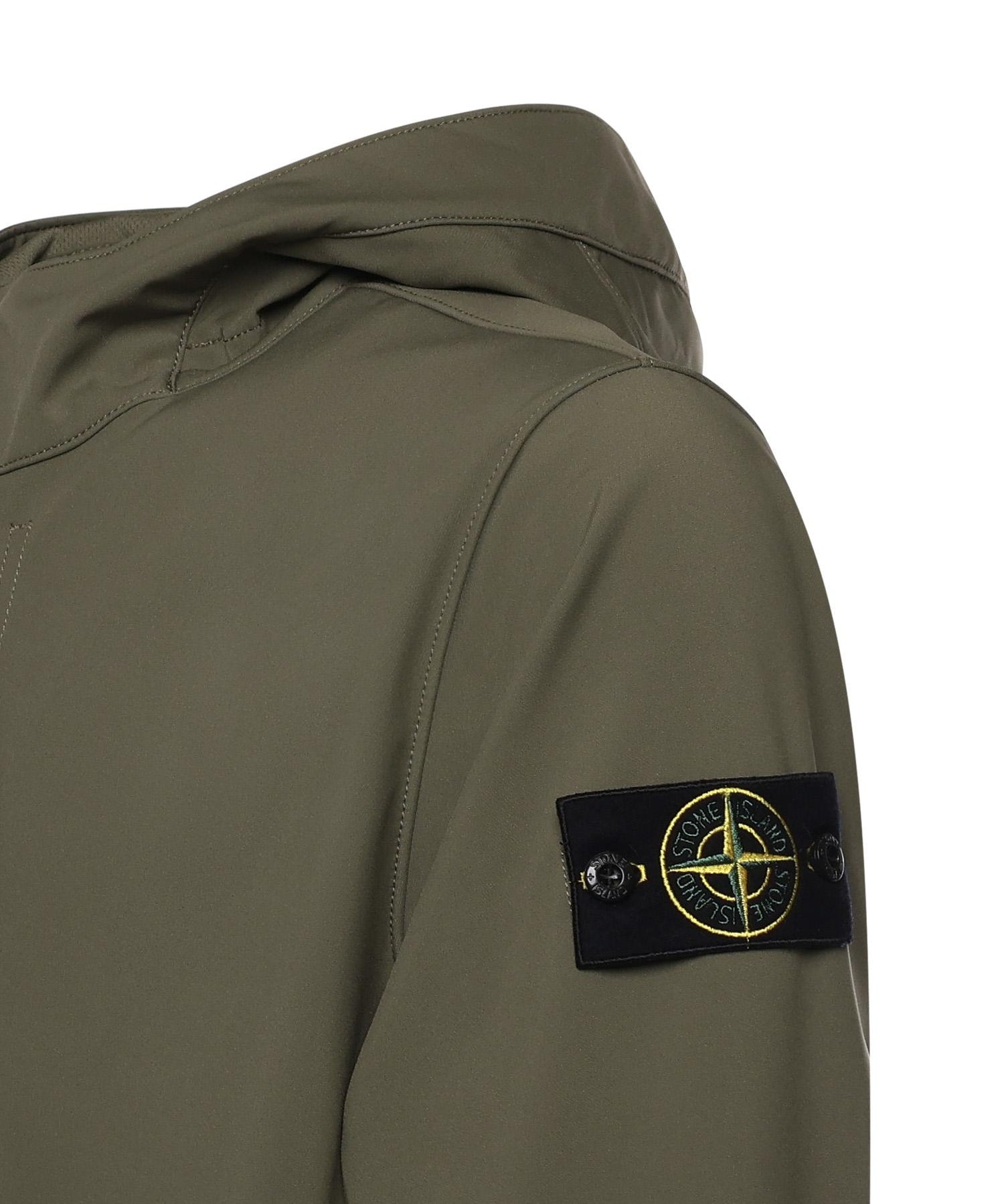 Giacca antigoccia in reps di nylon con logo L1S154100118 S0A22V005G STONE ISLAND 