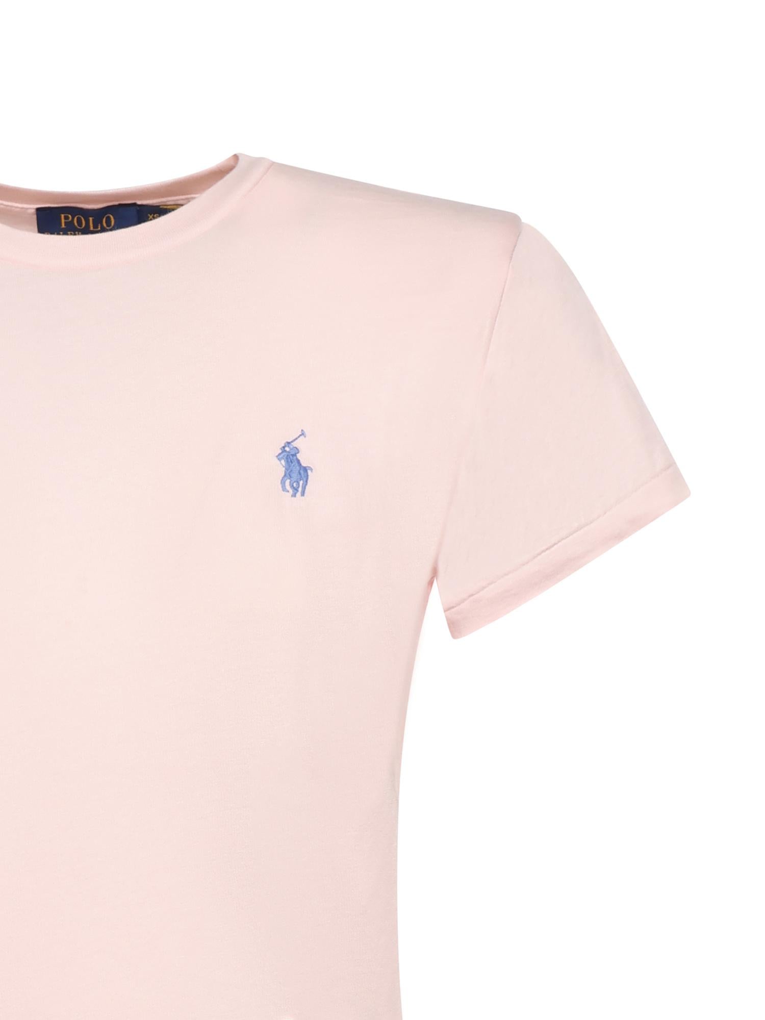 T-shirt in cotone con logo 211B14605 014 POLO RALPH LAUREN 