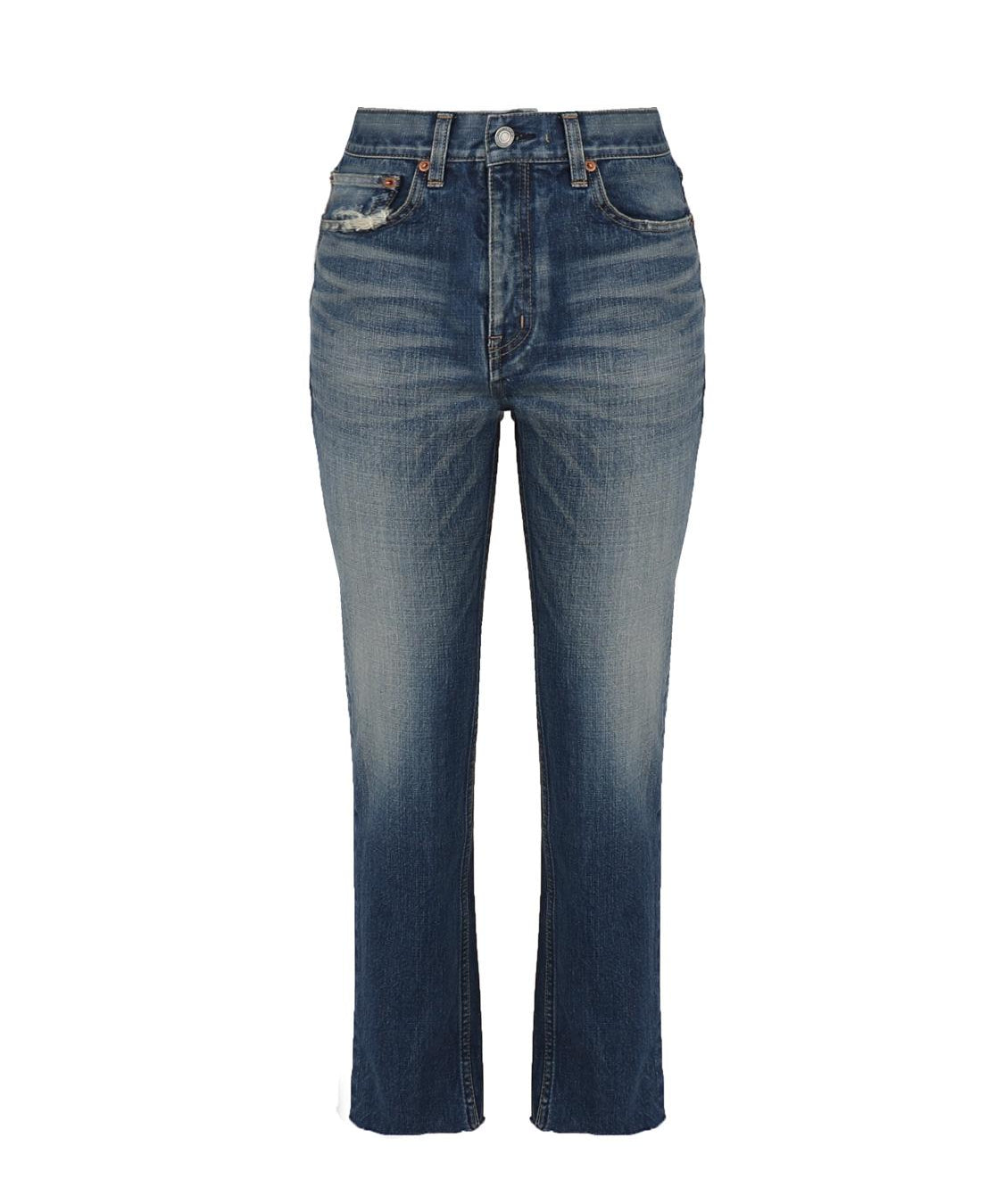 Jeans taglio dritto in denim blu 734311 Y07HA4296 SAINT LAURENT 